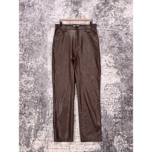 Abercrombie & Fitch Pants 31 / 12L Womens 90s Straight Curve Love Brown Leather